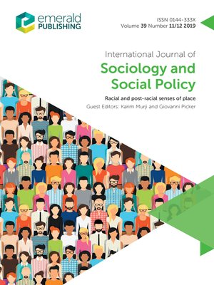 cover image of International Journal of Sociology and Social Policy, Volume 39, Number 11/12